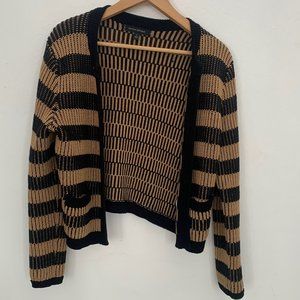 Knitted Striped Cardigan